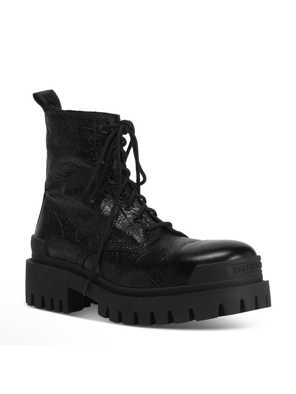 Balenciaga Strike Combat Boots in Black, Size 8.5 New in Box +2 Dust Bags